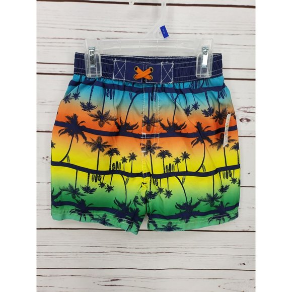 Quad Seven 3T Tropical summer multicolored boys board swim shorts swimwear - Picture 11 of 11